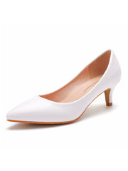 Simple Kitten Heels Pointed Toe Women's Shoes
