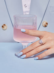 Heart Shape Colorful Zircon Sterling Silver Ring