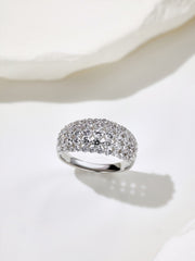925 Sterling Silver White Zircon Band Ring
