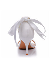 Elegant Open Toe Ankle-Strap Stiletto Sandals