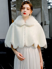 Faux Fur Special Occasion Shawl