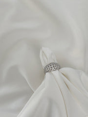 925 Sterling Silver White Zircon Band Ring