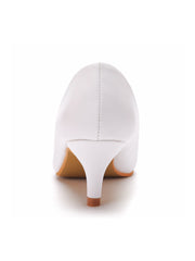 Simple Kitten Heels Pointed Toe Women's Shoes