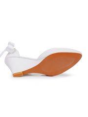 Pointed Toe Wedge Heels Women's Wedding Shoes