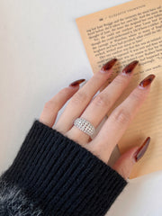 925 Sterling Silver White Zircon Band Ring