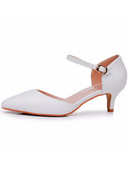 Mid Heels Pointed Toe Ankle-Strap Sandals