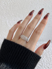 925 Sterling Silver White Zircon Band Ring