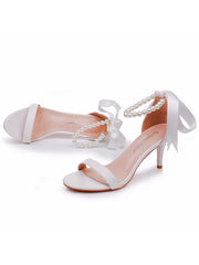 Elegant Open Toe Ankle-Strap Stiletto Sandals