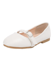 White Buckle Mary Jane Shoes