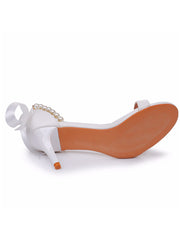 Elegant Open Toe Ankle-Strap Stiletto Sandals