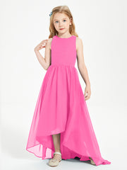 Exquisite Asymmetrical Junior Bridesmaid Dresses Scoop Neck Azalea