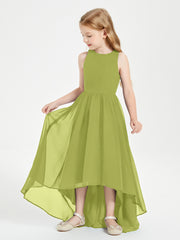 Exquisite Asymmetrical Junior Bridesmaid Dresses Scoop Neck Clover