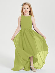 Exquisite Asymmetrical Junior Bridesmaid Dresses Scoop Neck Clover