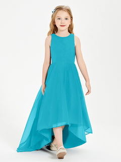 Exquisite Asymmetrical Junior Bridesmaid Dresses Scoop Neck Jade