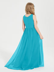 Exquisite Asymmetrical Junior Bridesmaid Dresses Scoop Neck Jade