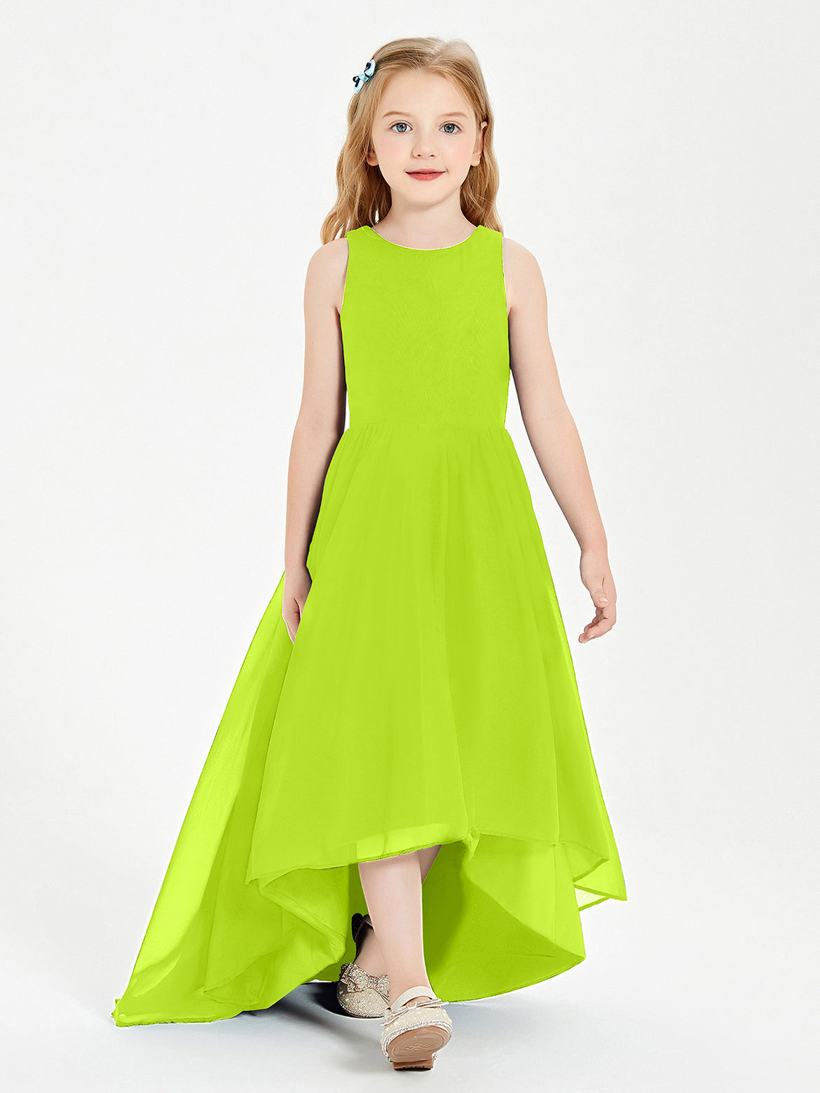 Lime-Green Junior Bridesmaid Dresses BABARONI Lime-Green Junior Bridesmaid Dresses BABARONI