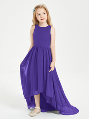 Exquisite Asymmetrical Junior Bridesmaid Dresses Scoop Neck Regency