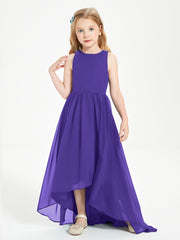 Exquisite Asymmetrical Junior Bridesmaid Dresses Scoop Neck Regency