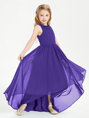 Exquisite Asymmetrical Junior Bridesmaid Dresses Scoop Neck Regency