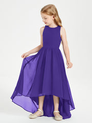 Exquisite Asymmetrical Junior Bridesmaid Dresses Scoop Neck Regency