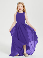 Exquisite Asymmetrical Junior Bridesmaid Dresses Scoop Neck Regency