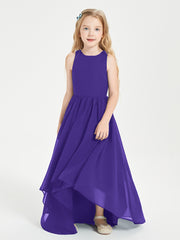 Exquisite Asymmetrical Junior Bridesmaid Dresses Scoop Neck Regency