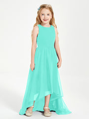 Exquisite Asymmetrical Junior Bridesmaid Dresses Scoop Neck Spa