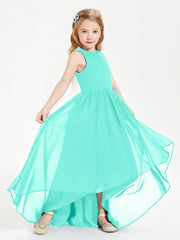 Exquisite Asymmetrical Junior Bridesmaid Dresses Scoop Neck Spa