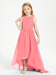 Exquisite Asymmetrical Junior Bridesmaid Dresses Scoop Neck Watermelon