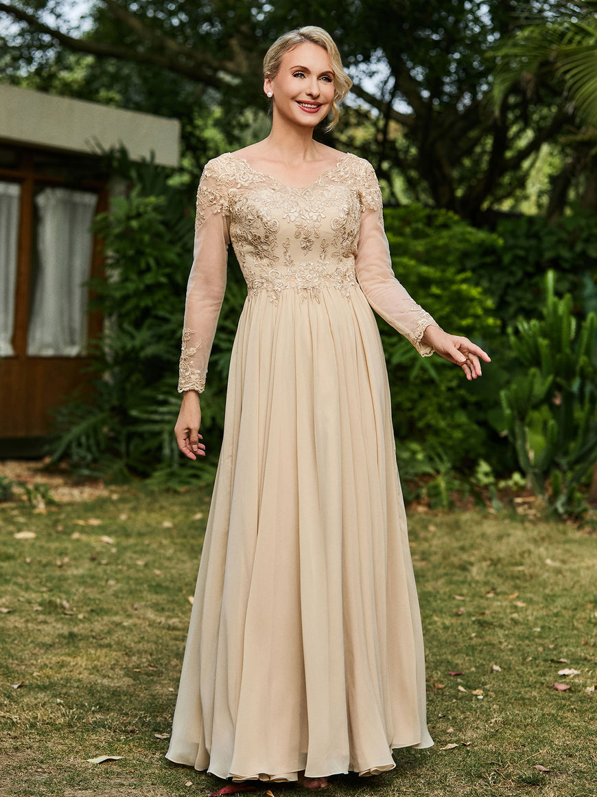 Sweetheart Lace Appliqued Floor-length Sequins Dress Ivory
