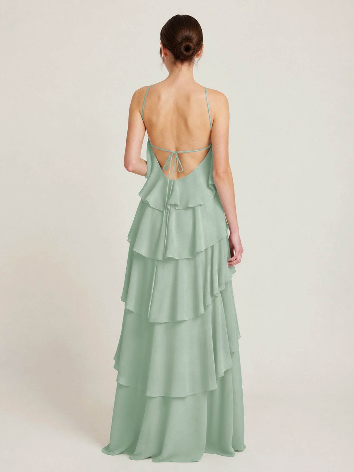 agave bridesmaid dresses BABARONI Chiffon Halter Floor-length A-line Boho Wedding Party Gown Color:Burgundy as Pics in Size 0 backatFP-2126 Navy Blue Mother of