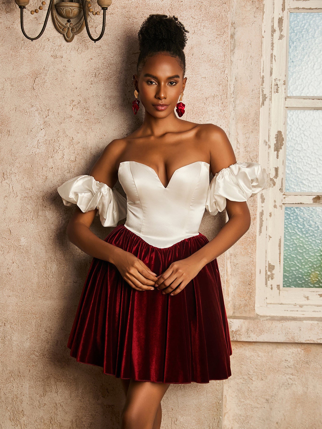 homecoming dresses maroon Strappy Open-Back Dark Red Sequin Dress Black Cherry / 12 Zipper 9 Red Homecoming Dresses Trendy