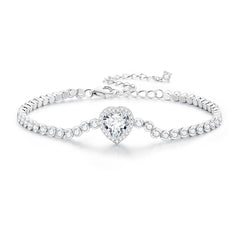 Sparkling Heart Bracelet