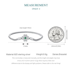 Lucky Four Leaf Clover Bracelet