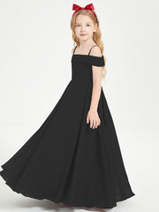 Chic Junior Bridesmaid Dresses Off the Shoulder Black