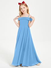 off the shoulder junior bridesmaid dresses Azazie Anselie Junior