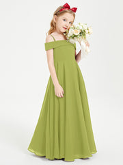 Chic Junior Bridesmaid Dresses Off the Shoulder Clover
