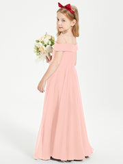 Chic Junior Bridesmaid Dresses Off the Shoulder Coral