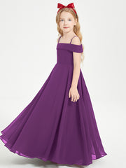 Chic Junior Bridesmaid Dresses Off the Shoulder Grape