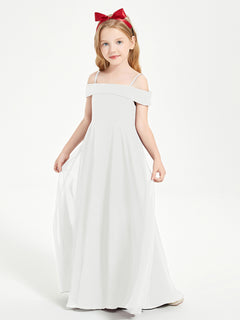 Chic Junior Bridesmaid Dresses Off the Shoulder Ivory