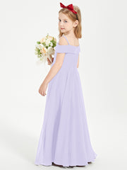 Chic Junior Bridesmaid Dresses Off the Shoulder Lilac