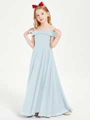 Chic Junior Bridesmaid Dresses Off the Shoulder Mist
