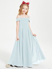Chic Junior Bridesmaid Dresses Off the Shoulder Mist