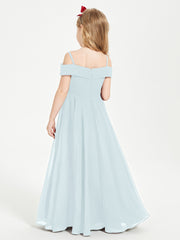 Chic Junior Bridesmaid Dresses Off the Shoulder Mist