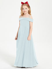 Chic Junior Bridesmaid Dresses Off the Shoulder Mist