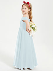 Chic Junior Bridesmaid Dresses Off the Shoulder Mist
