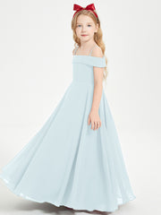 Chic Junior Bridesmaid Dresses Off the Shoulder Mist