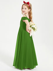 Chic Junior Bridesmaid Dresses Off the Shoulder Moss