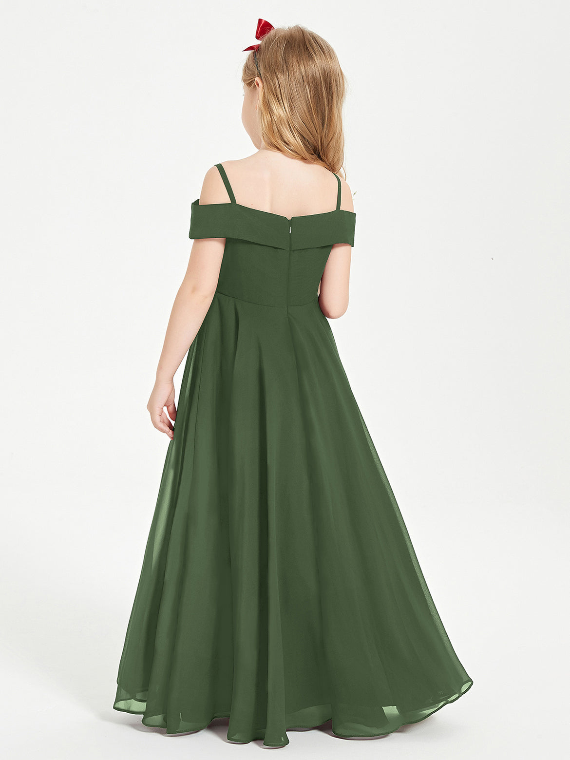 Olive Green Junior Bridesmaid Dresses  BABARONI