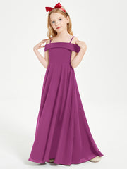 Chic Junior Bridesmaid Dresses Off the Shoulder Orchid